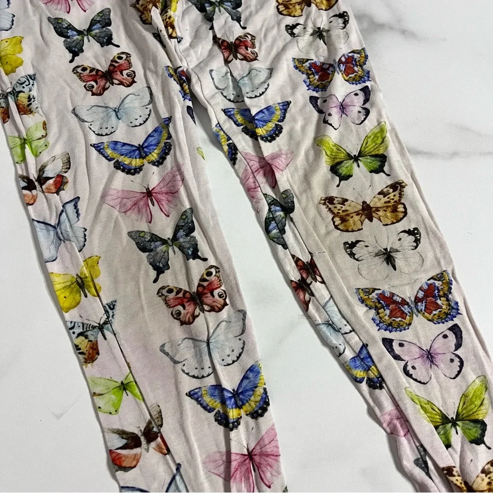 Little Sleepies OG Butterflies Bamboo Pajama Set Size 5/6